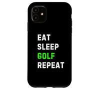 Eat Sleep Golf Repeat Cool Funny Golfing Coque pour iPhone 11
