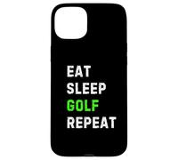Eat Sleep Golf Repeat Cool Funny Golfing Coque pour iPhone 15 Plus