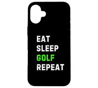 Eat Sleep Golf Repeat Cool Funny Golfing Coque pour iPhone 16 Plus