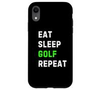 Eat Sleep Golf Repeat Cool Funny Golfing Coque pour iPhone XR