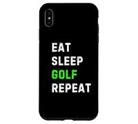 Eat Sleep Golf Repeat Cool Funny Golfing Coque pour iPhone XS Max