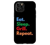 Eat Sleep Grill Repeat pour Les Chefs de Barbecue, Les cuisiniers et Les Amateurs de grillades Coque pour iPhone 11 Pro