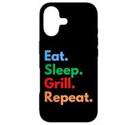 Eat Sleep Grill Repeat pour Les Chefs de Barbecue, Les cuisiniers et Les Amateurs de grillades Coque pour iPhone 17