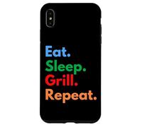 Eat Sleep Grill Repeat pour Les Chefs de Barbecue, Les cuisiniers et Les Amateurs de grillades Coque pour iPhone XS Max