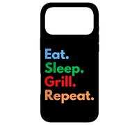 Eat Sleep Grill Repeat pour Les Chefs de Barbecue, Les cuisiniers et Les Amateurs de grillades Coque pour iPhone 17 Pro Max
