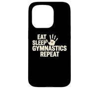 Eat Sleep Gymnastics Repeat Tumbling Beam Floor Vault Coque pour iPhone 15 Pro