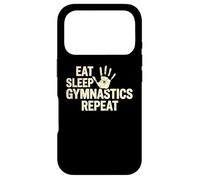 Eat Sleep Gymnastics Repeat Tumbling Beam Floor Vault Coque pour iPhone 17 Pro