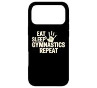 Eat Sleep Gymnastics Repeat Tumbling Beam Floor Vault Coque pour iPhone 17 Pro Max