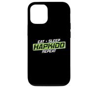 Eat Sleep Hapkido Repeat Arts Martiaux Corée Coque pour iPhone 12/12 Pro