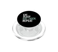 Eat Sleep Hat Trick Repeat Cool Football Fan PopSockets PopGrip pour MagSafe
