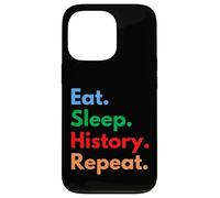 Eat Sleep History Repeat for Historiens and History Teachers Coque pour iPhone 13 Pro