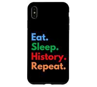 Eat Sleep History Repeat for Historiens and History Teachers Coque pour iPhone XS Max