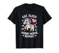 Eat Sleep Hobby Horse Repeat Cute Pony Rider T-Shirt