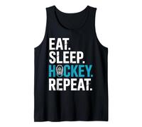 Eat Sleep Hockey Repeat Bold Mask Graphic Débardeur