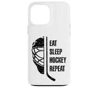 Eat Sleep Hockey Repeat for Teens Adults Cool Hockey Fans Coque pour iPhone 13 Pro Max