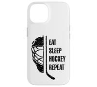 Eat Sleep Hockey Repeat for Teens Adults Cool Hockey Fans Coque pour iPhone 14