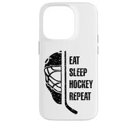 Eat Sleep Hockey Repeat for Teens Adults Cool Hockey Fans Coque pour iPhone 14 Pro