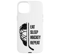 Eat Sleep Hockey Repeat for Teens Adults Cool Hockey Fans Coque pour iPhone 15 Plus