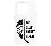 Eat Sleep Hockey Repeat for Teens Adults Cool Hockey Fans Coque pour iPhone 15 Pro