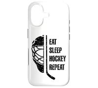 Eat Sleep Hockey Repeat for Teens Adults Cool Hockey Fans Coque pour iPhone 17