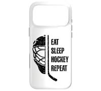 Eat Sleep Hockey Repeat for Teens Adults Cool Hockey Fans Coque pour iPhone 17 Pro Max