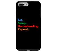 Eat Sleep Homesteading Repeat pour Les fermiers et Les jardiniers Coque pour iPhone 7 Plus/8 Plus