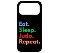 Eat Sleep Judo Repeat pour Les Combattants, Les entraîneurs et Les Amateurs de Judo Coque pour iPhone 17 Pro Max