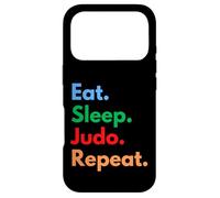 Eat Sleep Judo Repeat pour Les Combattants, Les entraîneurs et Les Amateurs de Judo Coque pour iPhone 17 Pro