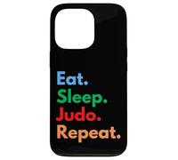 Eat Sleep Judo Repeat pour Les Combattants, Les entraîneurs et Les Amateurs de Judo Coque pour iPhone 13 Pro