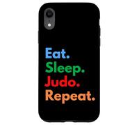 Eat Sleep Judo Repeat pour Les Combattants, Les entraîneurs et Les Amateurs de Judo Coque pour iPhone XR