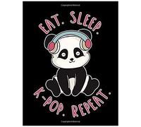 Eat. Sleep. K-Pop. Repeat.: K-Pop Composition Notebook, Lined Journal, Or Diary For Korean Pop Lovers