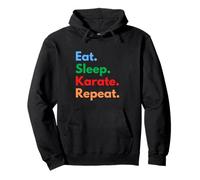 Eat Sleep Karaté Repeat - Étudiants, entraîneurs et Amoureux de karaté Sweat à Capuche