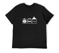 Eat Sleep Kart Go Karting Car Bike Racing O-Neck 100% Cotton Short Sleeve Unisex T-Shirt XXXL