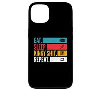 Eat Sleep Kinky Shit Repeat - BDSM Lifestyle Bondage Coque pour iPhone 13