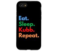 Eat Sleep Kubb Repeat pour Les Joueurs et Les Amoureux de Viking Kubb Coque pour iPhone SE (2020) / 7/8