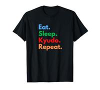 Eat Sleep Kyudo Repeat pour Les Archers et Les Amateurs de tir à l'arc T-Shirt Graphique avec Valeur