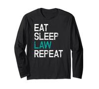 Eat Sleep Law Repeat Avocat Juge Disant Manche Longue