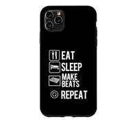 Eat Sleep Make Beats Repeat - Producteur de Musique Hip Hop Coque pour iPhone 11 Pro Max