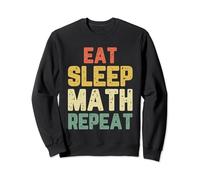 Eat Sleep Math Repeat Teacher Lover Vintage Sweatshirt