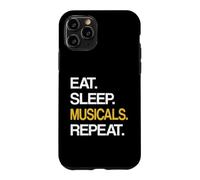Eat Sleep Musical Repeat Broadway Theatre Coque pour iPhone 11 Pro
