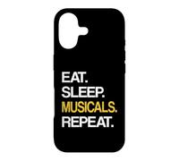 Eat Sleep Musical Repeat Broadway Theatre Coque pour iPhone 17