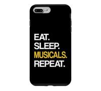 Eat Sleep Musical Repeat Broadway Theatre Coque pour iPhone 7 Plus/8 Plus