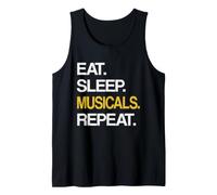Eat Sleep Musical Repeat Broadway Theatre Débardeur