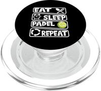 Eat Sleep Padel Repeat Lecteur de Phrase Amusant PopSockets PopGrip pour MagSafe