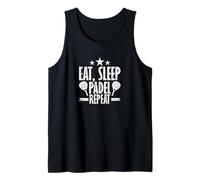 Eat Sleep Padel Repeat Rhythm of Life Débardeur