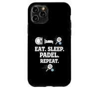 Eat Sleep Padel Repeat Sports Team Players Coach Design Coque pour iPhone 11 Pro