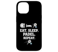 Eat Sleep Padel Repeat Sports Team Players Coach Design Coque pour iPhone 14