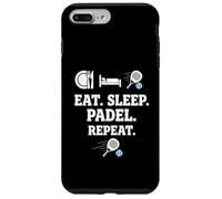 Eat Sleep Padel Repeat Sports Team Players Coach Design Coque pour iPhone 7 Plus/8 Plus