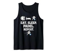 Eat Sleep Padel Repeat Sports Team Players Coach Design Débardeur