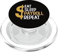 Eat Sleep Payroll répète Le Dicton Amusant d'un Comptable PopSockets PopGrip pour MagSafe